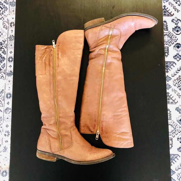 Steven Madden Leather riding boots - Picture 1 of 3